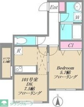 オレンジコーポIの物件間取画像